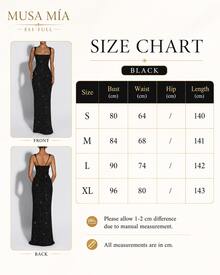 Black Sparkly Sequin Bodycon Maxi Dress - 黑色 - 查看 11