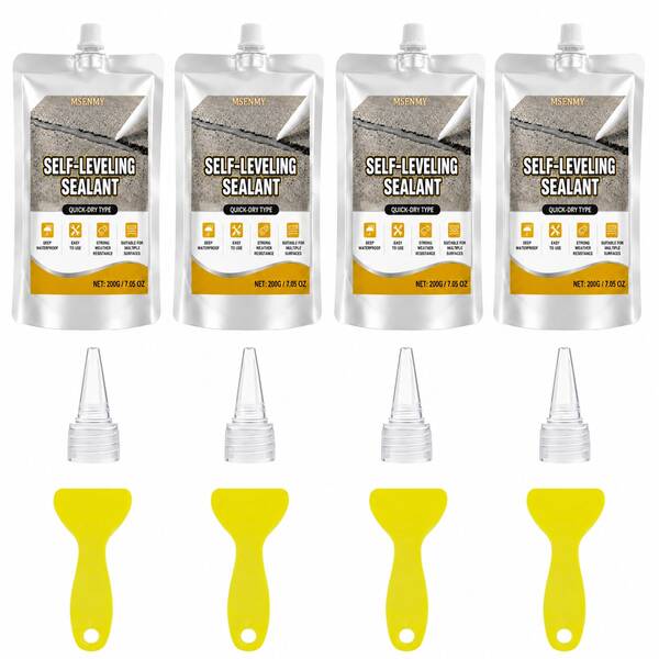 1/2/3/4/5/6pcs Concrete Crack Repair Sealant - Self-Sealing Formula, Nozzle For Precise Application - Strong Adhesion, Pipes, Roofs, Walls- Easy-To-Use Sealant, Roof Leak Repair, Longlasting Seal, Concrete Repair Kit