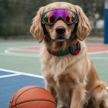 Pet Goggles For Large Dogs 25-80 Lbs, UV Protection, Adjustable Strap, Anti-Fog Outdoor Running Eye Protection Gear - Multicolor - View 5