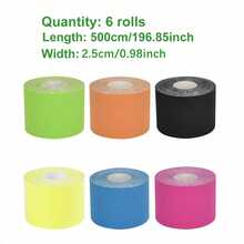 1 Roll/Muscle Tape Elastic Bandage, Chest Lift Tape, Knee/Elbow Protective Pad, Fitness Protection Equipment, Sports Tape - Multicolor - View 20