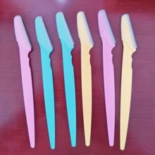 30入裝精緻袋裝臉部刮鬍刀、眉毛修剪器與臉部除毛工具，中性通用臉部除毛刮鬍刀，修剪毛髮工具 - A - 查看 10
