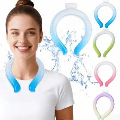 1 chiếc ống quàng cổ làm mát cầm tay nhẹ, khăn quàng cổ làm mát nhẹ, phù hợp làm mát hàng ngày trong nhà và ngoài trời, khăn làm mát đeo được cho thể thao ngoài trời mùa hè