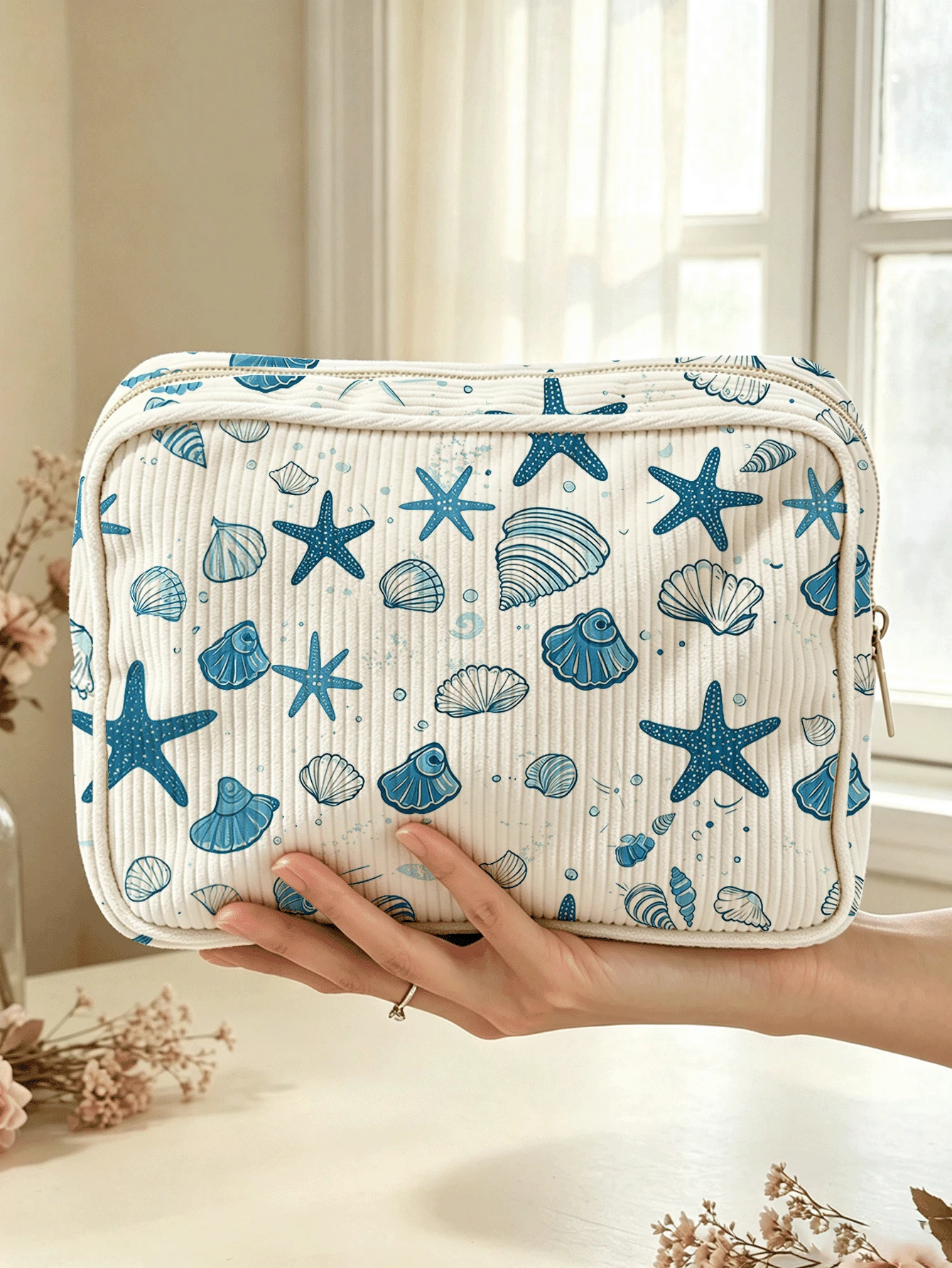 Neue Ouchie Pouch Aufbewahrungstasche Medizinischer Koffer/Kulturtasche/Reiseutensilien Tasche, farbenfrohes Design, geeignet für Medikamente, Kosmetik und Reiseutensilien, zufällig verteiltes bedrucktes Muster - Verschiedenfarbig - Übersicht 1