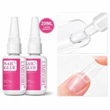 LIMEGIRL 10/5/3/2/1件 20ML 超強力美甲膠，適用於穿戴式假指甲、美甲片、壓克力指甲，無需UV燈，附刷頭，持久，適合初學者DIY居家美甲假指甲 - MJ159-8 - 查看 9