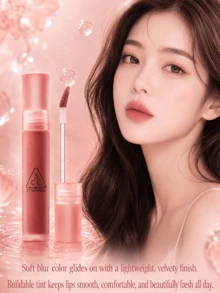 3CE Watery Matte Lip Gloss #CHASING ROSE 4.6g, hasil akhir matte lembut, tidak lengket, membentuk lapisan untuk mengunci warna hanya dengan sekali oles, tahan lama, kebutuhan sehari-hari. - #MENGEJAR ROSE - View 3