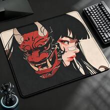 45x40CM 防滑滑鼠墊 蒙面女孩 加速桌墊 電競遊戲使用者 鍵盤墊 專業頂級 縫邊橡膠桌墊 - 查看 28