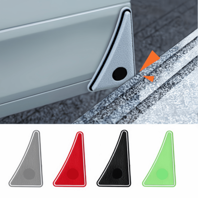 2PCS Car Door Corner Bumper Anti-Collision Protection Stickers, Thickened Door Corner Anti-Collision Stickers, Door Edge Corner Protection Stickers, Anti-Scratch Decorative Stickers, Suitable For All Cars