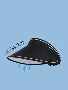 1pc 2025 Summer Outdoor New Foldable Anti-UV Empty Top Sun Visor Hat Essential Gear For Outdoor Anglers And Riders - Empty Top - View 2