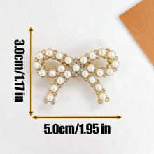 8pcs/Set Gold Butterfly Heart Rhinestone Shoe Charms, Suitable For DIY Perforated Shoes, Perfect Gift For Friends. - Gold - View 5