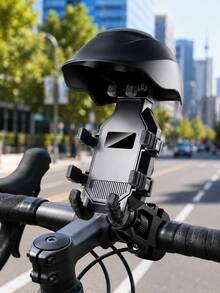 Motorcycle Phone Holder With Claw Clip And Helmet Visor, Bicycle Phone Mount For Electric Scooter, Electric Bike, Bicycle, Motorcycle, Anti-Shake Anti-Vibration 360° Rotating Secure Lock, Handlebar And Rearview Mirror Installation, Fits 4.7-7 Inch Phones, Delivery Riding Navigation - A - View 3