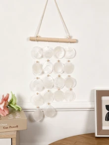 Large Natural Double-Hole Shell Beads, Nautical Style Loose Beads, Suitable For DIY Jewelry Making, Handmade Pendants, Wind Chimes, Wedding Party Decoration And Beach Home Decor Crafts - Multicolor - View 3