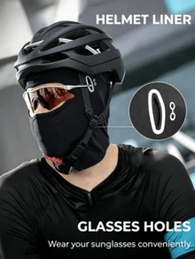 Balaclava Face Mask With Glasses Holes For Men Women Summer Cooling Shiesty Mask Sun UV Protection For Motorcycle Work Ski - Multicolor - View 6