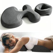Prone Sleeping Pillow And Chest Pad Set, Ergonomic Massage Face Pillow, Breathable Memory Foam Massage Pad Set, Suitable For SPA, Home And Prone Sleepers, Prone Massage Pillow With Non-Slip Bottom - Dark Grey - View 12