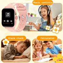 Smartwatch For Kids-Features Music Playback, A Pedometer, A Calculator, Activity Tracking, A Colorful Design, An Alarm Clock, And A Flashlight. It Makes An Ideal Gift For Children And Pre-Teens. - View 6