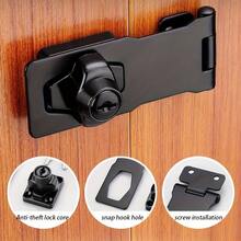 2 Sets Furniture Safety Locks, Easy Installation, Anti-Theft Padlocks, Suitable For Cabinets, Mailboxes, Drawers And Door Locks, Modern Security Locks, Durable Metal Locks - Standard Model - View 1