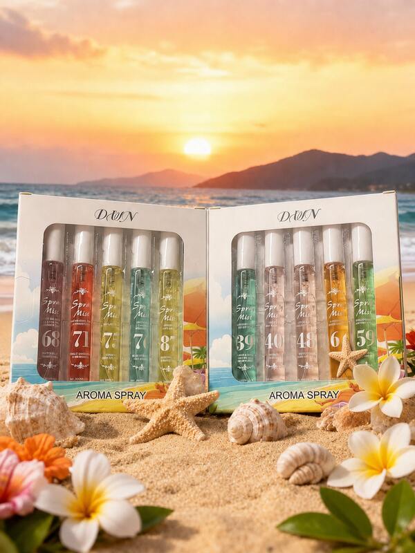 1PC/10PCS Brazilian Home Fragrance Mist Sweet Plum Vanilla Pistachio Ocean Cream Black Currant Rose Scent Multi-Use Room Linen Closet Bedroom Bathroom Car Summer Travel Daily Refresher Collection
