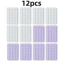 12pcs Silicone Suction Cup Phone Grip Stickers, Stable Adhesion, Suitable For Bathroom, Makeup, Bedside, Driving Navigation, Compatible With IPhone, Android Phones, Practical Gift For Friends - Multicolor - View 18
