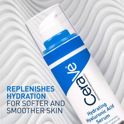 CeraVe Serum Ácido Hialurónico Hidratante para Rostro -Cera Con Vitamina B5, Ceramidas y Sin Fragancia, para Piel Seca, Serum Anti-Marcas, 30ml, Regalo Especial para Navidad, Perfecto para Piel Grasa
