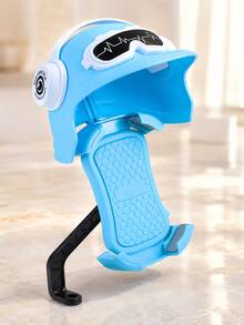 Motorcycle Phone Holder, Suitable For Scooter, Electric Bicycle, Bicycle Phone Mount, Helmet-Shaped Sunshade, 360° Rotating Anti-Shake Handlebar Phone Clip, Universal GPS Navigation Bracket, Compatible With 4.7-7 Inch Smartphones, ABS Nylon Material, Motorcycle Accessories - A - View 12