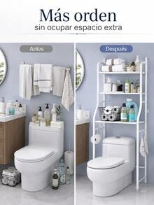 Over-The-Toilet Storage - White - View 5