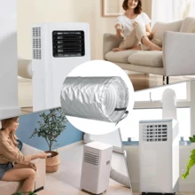 كم عازل لخرطوم مكيف الهواء المحمول، مناسب لخرطوم العادم بقطر 5 بوصة و5.9 بوصة، غطاء خرطوم مكيف الهواء مع مادة عازلة مطورة، كم غطاء فتحة قناة مكيف الهواء، تركيب بخطوة واحدة - 1 قطعة - مشاهدة 12