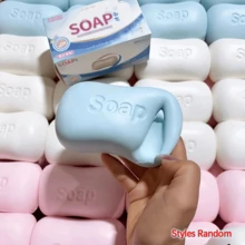 1 pezzo Giocattolo anti-stress in sapone con lettera in rilievo, gadget fidget super morbido a lenta ripresa, colore pastello casuale, omaggio per fanmeet, collezionabile per hobby fandom, accessorio da scrivania, ornamento abbinato per scambio di photocard - Multicolore - Visualizzare 2