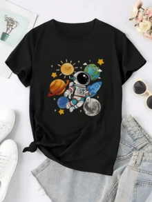 Women T-Shirts - Black - View 6