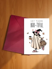 Hey, Pretty Baby! | Halloween Greeting Card | Spooky Gift For Best Friend | Fun & Cute Halloween Greeting Card | Large Halloween Greeting Card - A - View 13