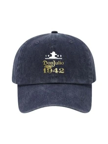 1pc Vintage Printed Washed Distressed Soft Top Baseball Cap Unisex Dad Hat For Travel Sun Protection, Suitable For Daily Wear And Outfit Matching - Style 2 - View 38
