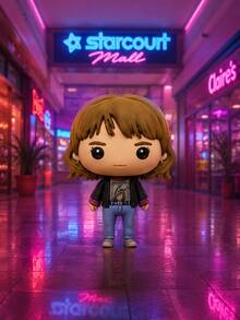 Netflix 1個《Stranger Things》官方授權 3D 動漫角色系列 神秘隨機款大袋夾鑰匙圈 Mike Wheeler 或 Eleven - 紅色 - 查看 8