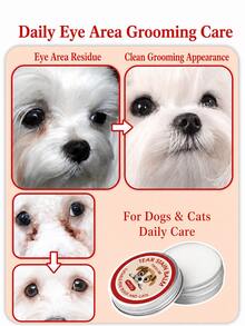 Dog & Cat Eye Area Care Balm, 30g/1oz, Gentle Grooming Cream For Cleaning Eye Area Residue, Daily Pet Hygiene Care, Easy Application - Multicolor - View 4