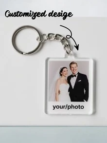 Custom Acrylic Keychain, Supports Personalized Photo/Text - Customizable QR Code And Logo/Photo Display, Glossy Surface, Suitable For Smartphone A - Multicolor - View 8