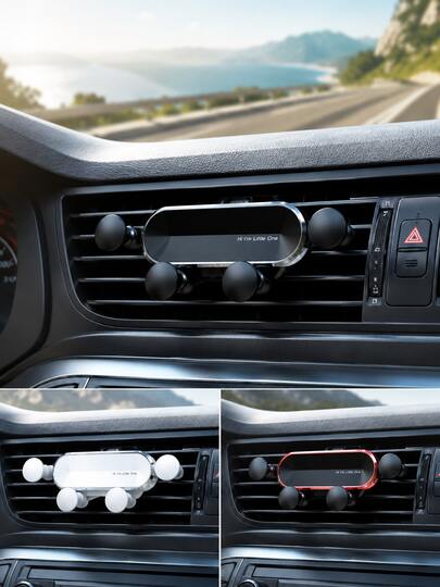 Gravity Sensing Car Phone Holder, Automatic Clamping Air Vent Phone Mount, Hands-Free Universal Car Air Vent Phone Holder, Stable And One-Hand Operation, Suitable For Most Smartphones