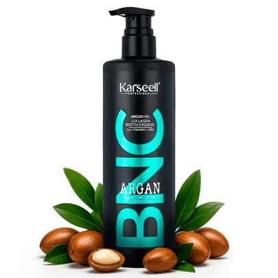 KARSEELL BNC Professional Nourishing Conditioner With Argan Oil And Vitamin E. Moisturizing, Detangling, Repairing, Softening, Shining, And Anti-Frizz Conditioner For Dry, Damaged, And Colored Hair. Silicone And Paraben Free. Daily Use. 500ml