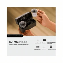 DJI Mic Mini 2 Wireless Microphone, Multi-Color Front Cover, High-Quality Audio, Noise-Canceling Clip-On Microphone - View 12