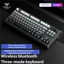 AULA Wireless Tri-Mode Keyboard, Side-Engraved Non-Fading RGB Mechanical Gaming Keyboard, Office And Gaming Esports Keyboard/Mouse Set, Wireless Bluetooth Wired Keyboard/Mouse - View 15