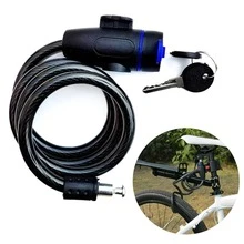 1/2 buah Kunci Sepeda Motor Tugas Berat 35,43 Inci, Rantai Kunci Sepeda Kuat, Anti-Pencurian Logam, Dengan Dua Kunci, Kunci Sepeda yang Diperkuat untuk Keamanan, Untuk Sepeda Motor, Sepeda, Skuter, dan Trailer, Kunci Anti-Pencurian, Aksesoris Sepeda, Aksesoris Bersepeda - Hitam - View 12