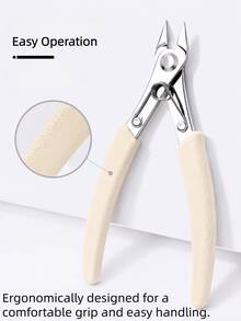 1pc Rhinestone Gemstone Removal Pliers, Nail Polish Remover Pliers, Wire Cutter, Multi-Function Comfortable Grip Women's Nail Art Tool, Nail Art Rhinestone Remover, Travel Essential - Multicolor - View 5