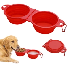 Collapsible Dog Bowl, Travel Food And Water Bowl For Dogs, |350ML Capacity Per Bowl, Portable Dog Bowl, Suitable For Walking, Hiking, Camping For Small And Medium-Sized Dogs Travel Bowl - Blue - View 10