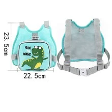 Sabuk Pengaman Anak, Sabuk Pengaman Anti Hilang, Sabuk Pengaman Anak Motif Dinosaurus Lucu dengan Tali Penarik Reflektif, Tali Penarik Anak yang Dapat Dilipat, Cocok untuk Orang Tua yang Bepergian - MultiWarna - View 4