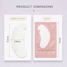10/50/100/200/300/500pcs DIY Eyelash Extension Eye Pads, Eyelash Eye Pads Beauty Tools (Pink And Magenta) - Pink - View 3
