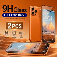 XINHONGYU 2pcs Screen Protector, Compatible With IPhone 17 Pro Max, High Definition Transparent Tempered Glass Screen Protector, Full Coverage Tempered Glass Film, 9H+ Hardness, Compatible With IPhone 17 Pro, 9H 9D Protective Glass, High Definition Glass Screen Protector - Clear - View 32