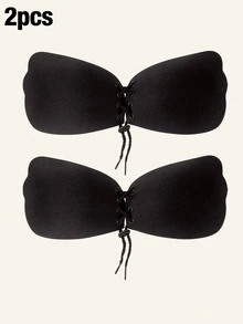 1/2 Pairs Women's Reusable Strapless Invisible Adhesive Push-Up Bra, Suitable For Wedding Dress/Party Dress, Seamless Bra, Adhesive Bra - Multicolor - View 22