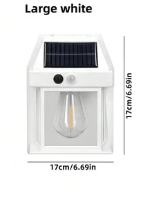 Lampu Dinding LED Tenaga Surya Nirkabel, 300mAh, Lampu Koridor Tahan Air IP65, 3 Mode & Sensor Gerak, Cocok Untuk Pintu Masuk Rumah, Pintu Garasi, Pagar Taman, dan Dekorasi Lanskap - A - View 11