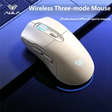 AULA Wireless Tri-Mode Keyboard, Side-Engraved Non-Fading RGB Mechanical Gaming Keyboard, Office And Gaming Esports Keyboard/Mouse Set, Wireless Bluetooth Wired Keyboard/Mouse - View 14