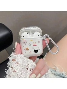 [Split Design]Butterfly Pattern Protective Case Suitable For Airpods 4th Gen, For Airpods Pro 3/1/2 Gen/3rd Gen/For Airpods Pro 2 - Soft TPU Wireless Earphone Protective Shell, Perfect Gift For Family And Friends - Clear - View 5