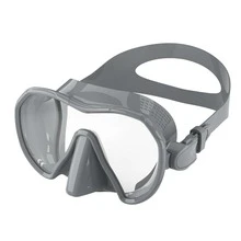 Silicone Trim Frameless Diving Mask, Hydraulic One-Piece Molded Diving Mask With High-Definition Tempered Anti-Scratch Lens - Multicolor - View 9