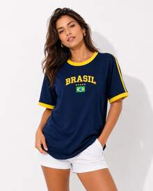 Women T-Shirts - Dark Blue - View 2