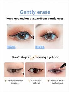 NOVO Pulpen Penghapus Riasan Mata Ujung Halus Tahan Air, Lembut dan Tidak Iritasi, Ideal untuk Memperbaiki Kesalahan Eyeliner, Sempurna untuk Riasan Ulang Saat Bepergian - 01# Pena Penghapus Riasan - View 3