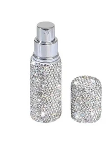 1pc Premium Rhinestone Perfume Travel Refillable Spray Bottle, 5ml Mini Spray Bottle, Vacuum Pressed Design, Moisturizing Cosmetic Sample - View 17